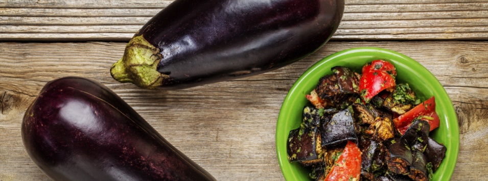 Ensalada tibia de berenjenas
